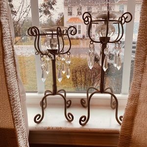 🕯 Rustic glamor tea light candle holder set